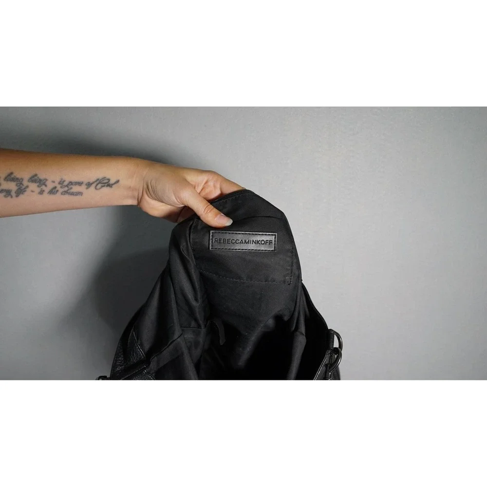Rebecca Minkoff Black Leather Hobo Shoulder Bag Large Slouchy Purse Handbag